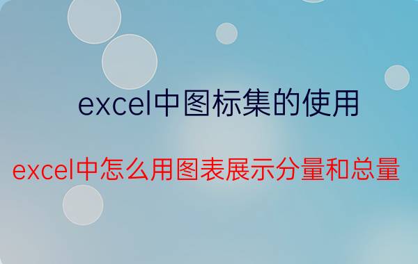 excel中图标集的使用 excel中怎么用图表展示分量和总量？